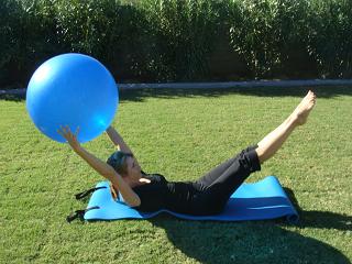 core exercise ball move image