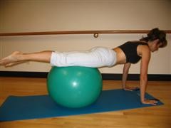 pilates ball exercise image