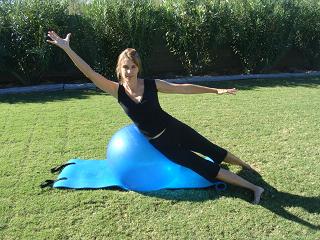 exercise ball side extension image