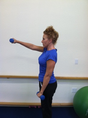 shoulder front arm raise image