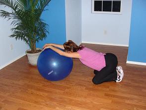 exercise ball stretch image