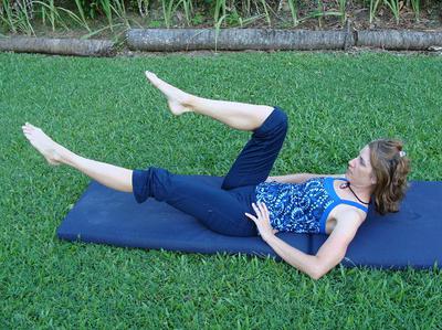 Pilates Hip and Ab Exercise.