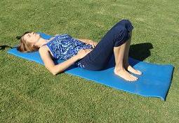 pilates pelvic tilt exercise image