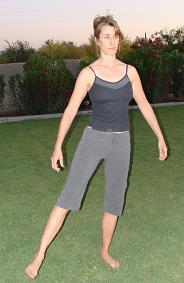 standing side kick exercise image